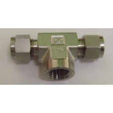 FEMALE BRANCH TEE SUS316 3/8"(OD) x 3/8"(OD) x 3/8"(F)NPT